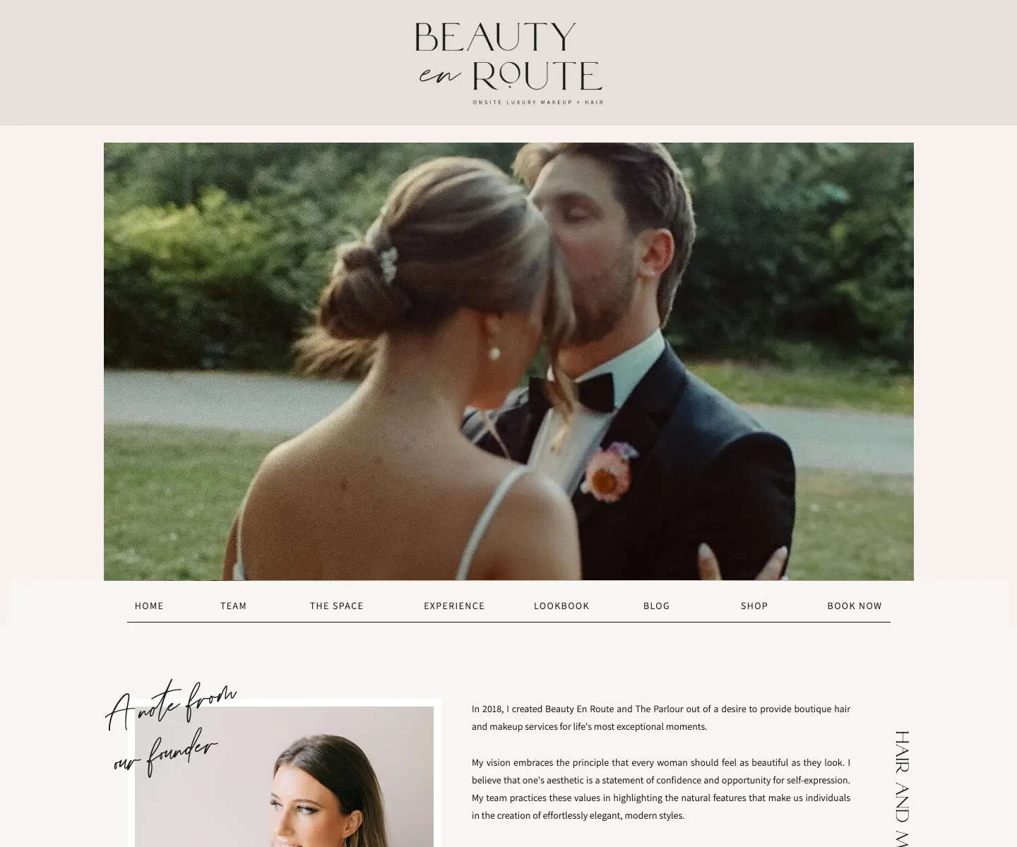 Beauty en Route SEO case study for mobile hair and makeup search visibility