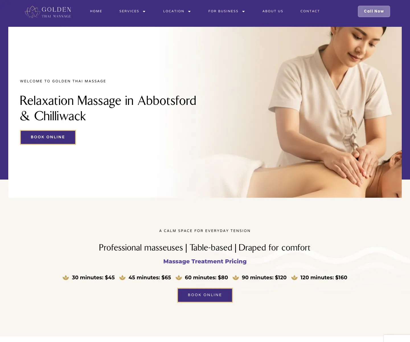 Golden Thai Massage SEO case study for Abbotsford and Chilliwack local search