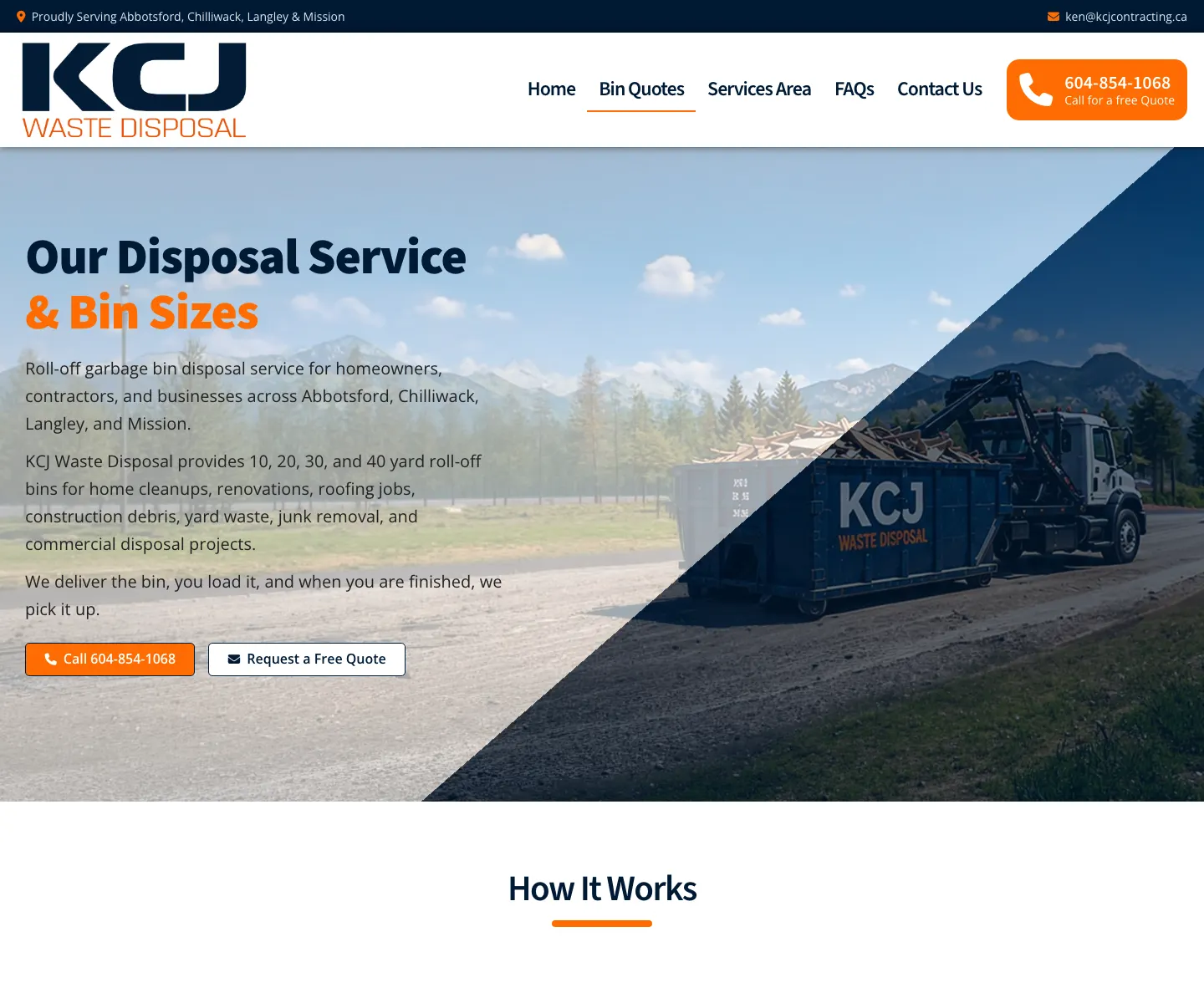 Bin Quotes / Services, desktop