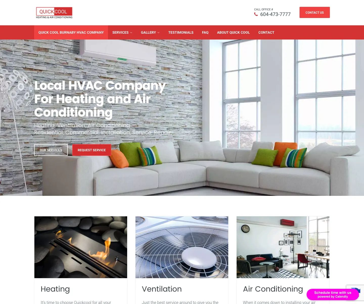 Quick Cool Heating and Air Conditioning SEO case study for HVAC lead growth
