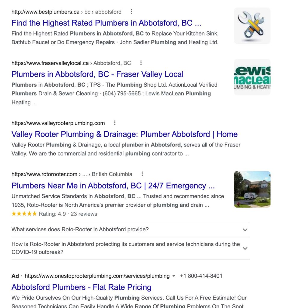 plumbers abbotsford bc