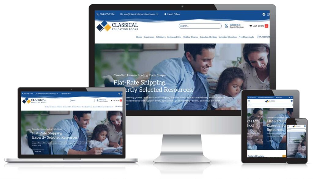Discover a curated selection of classical education materials trusted by parents and educators across Canada.